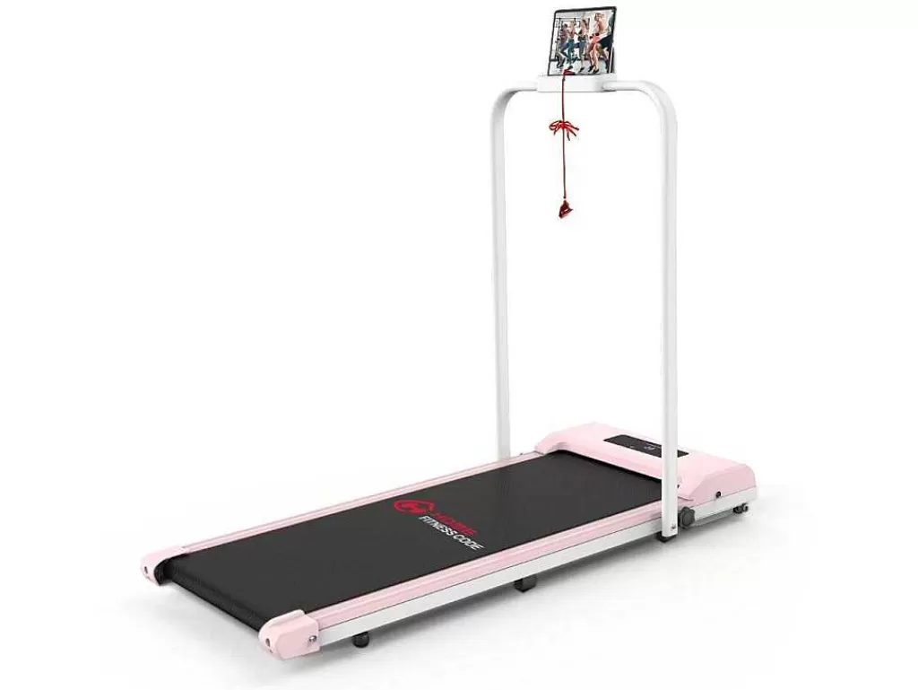 Fitness*Vente-unique 2 Em 1 Esteira Dobravel Elétrica Com Quadro Reforcado Com Tela Lcd Para O Escritório Em Casa