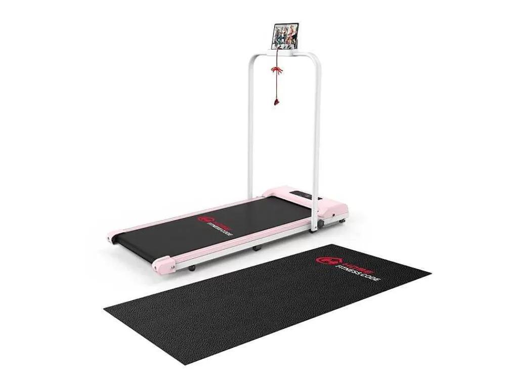 Fitness*Vente-unique 2 Em 1 Esteira Dobravel Elétrica Com Quadro Reforcado Com Tela Lcd Para O Escritório Em Casa