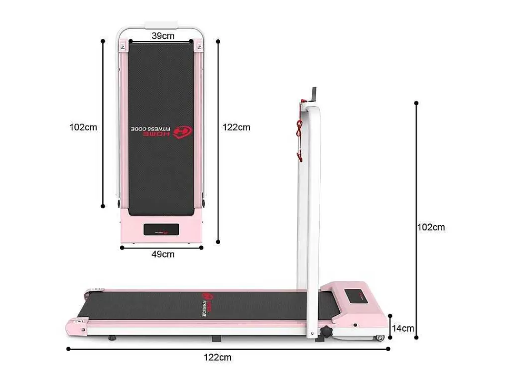 Fitness*Vente-unique 2 Em 1 Esteira Dobravel Elétrica Com Quadro Reforcado Com Tela Lcd Para O Escritório Em Casa