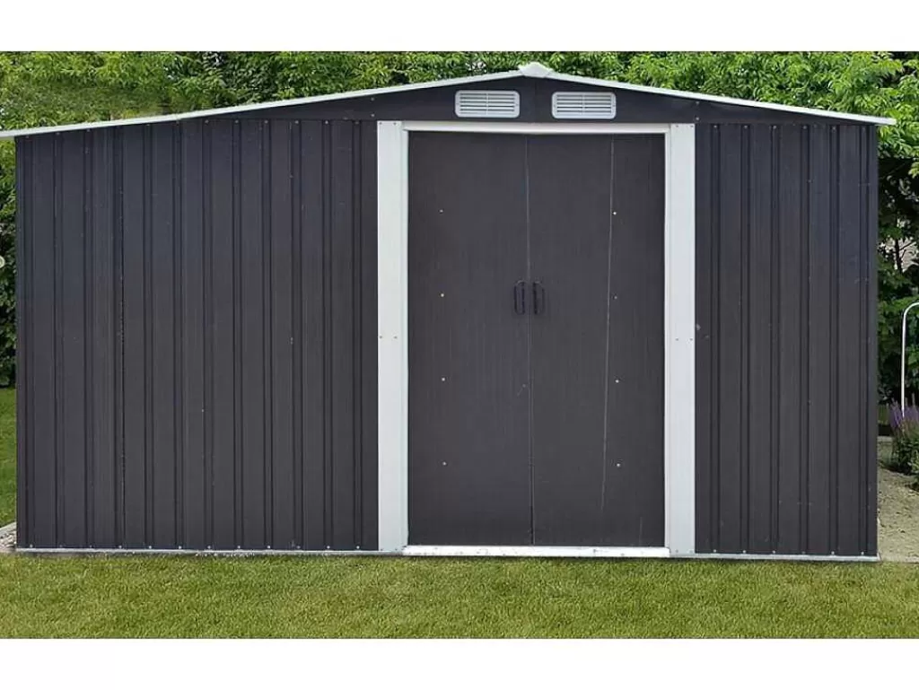 Abrigos De Jardim*EXPERTLAND Abrigo De Jardim Em Aco Galvanizado Cinza 10,5 M - Lery