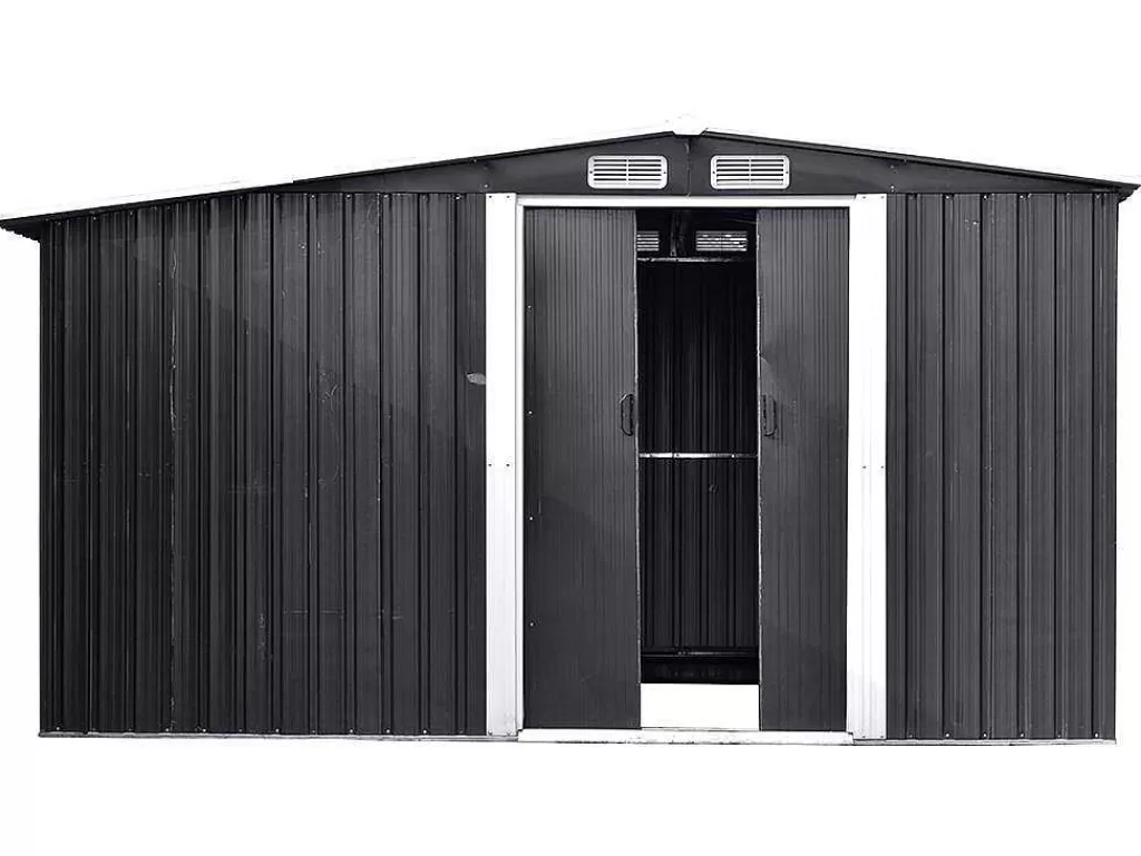 Abrigos De Jardim*EXPERTLAND Abrigo De Jardim Em Aco Galvanizado Cinza 10,5 M - Lery