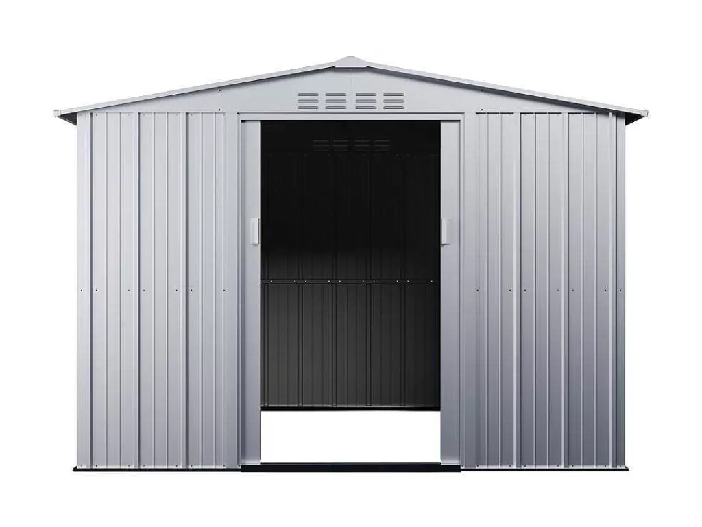 Abrigos De Jardim*EXPERTLAND Abrigo De Jardim Em Metal Galvanizado Cinzento 6,71 M - Linus