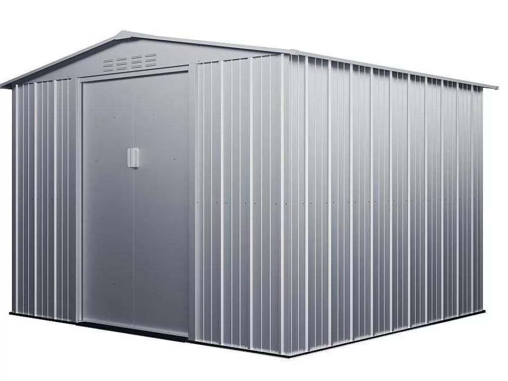 Abrigos De Jardim*EXPERTLAND Abrigo De Jardim Em Metal Galvanizado Cinzento 6,71 M - Linus