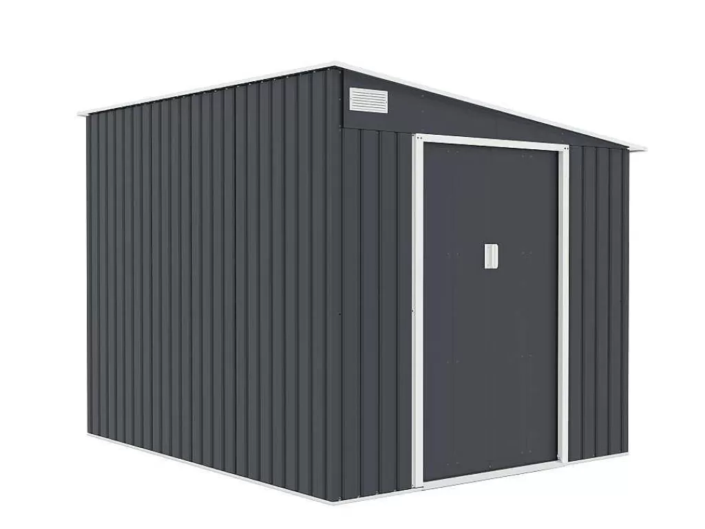 abrigo_de_jardim_metal_de_encostar_a_parede_em_aco_galvanizado_antracite_549_m__daustin_6.webp Abrigos De Jardim*EXPERTLAND Abrigo De Jardim Metal De Encostar A Parede Em Aco Galvanizado Antracite 5,49 M - Daustin