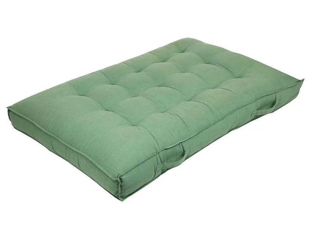 Decoração De Jardim*OZAIA Almofada De Palete Em Algodao 80 X 120 X 12 Cm Cor Verde - Baila