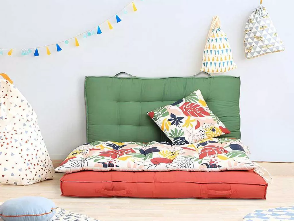 Decoração De Jardim*OZAIA Almofada De Palete Em Algodao 80 X 120 X 12 Cm Cor Verde - Baila