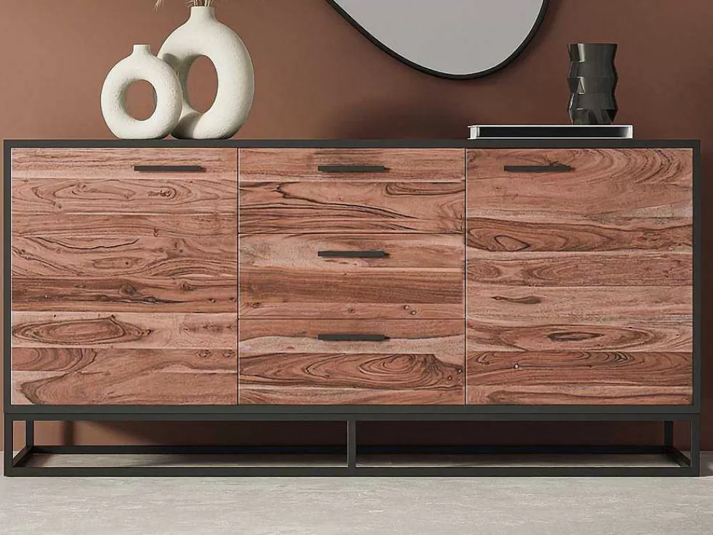 aparador_com_3_gavetas_e_2_portas_em_madeira_de_acacia_e_metal_natural_escuro_e_preto__alyona_2.webp Aparador*Vente-unique Aparador Com 3 Gavetas E 2 Portas Em Madeira De Acacia E Metal, Natural Escuro E Preto - Alyona