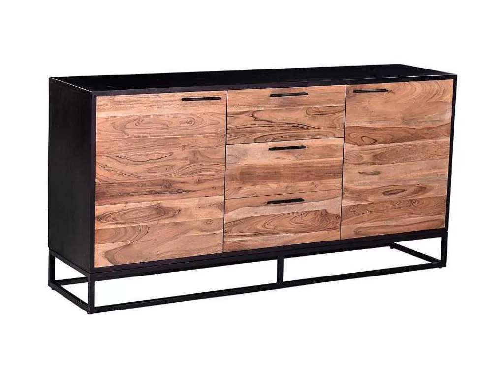 aparador_com_3_gavetas_e_2_portas_em_madeira_de_acacia_e_metal_natural_escuro_e_preto__alyona_3.webp Aparador*Vente-unique Aparador Com 3 Gavetas E 2 Portas Em Madeira De Acacia E Metal, Natural Escuro E Preto - Alyona