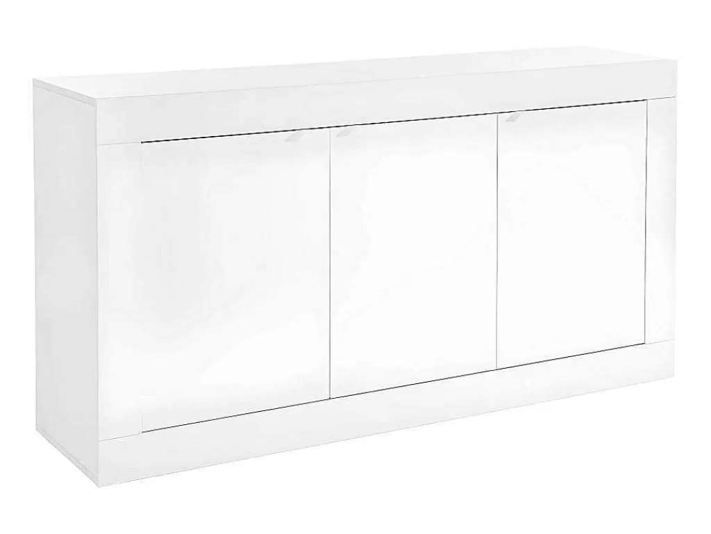 Aparador*Vente-unique Aparador Com 3 Portas Disponivel Em Branco Lacado - Comete