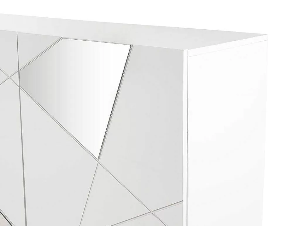 Promoções Sala*Vente-unique Aparador Com 4 Portas Lacado A Branco - Cantiano