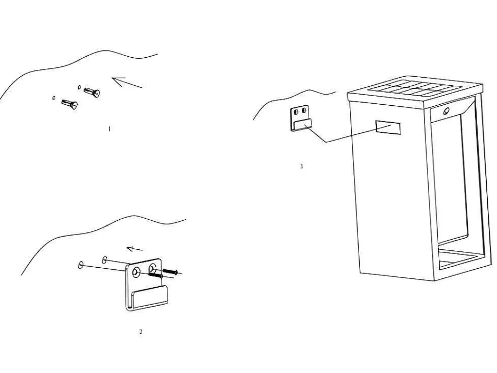 Iluminação De Exterior*SOLARGEO Aplique De Exterior Com Painel Solar E Leds C15 X A30 Cm Metal Preto - Fozzano