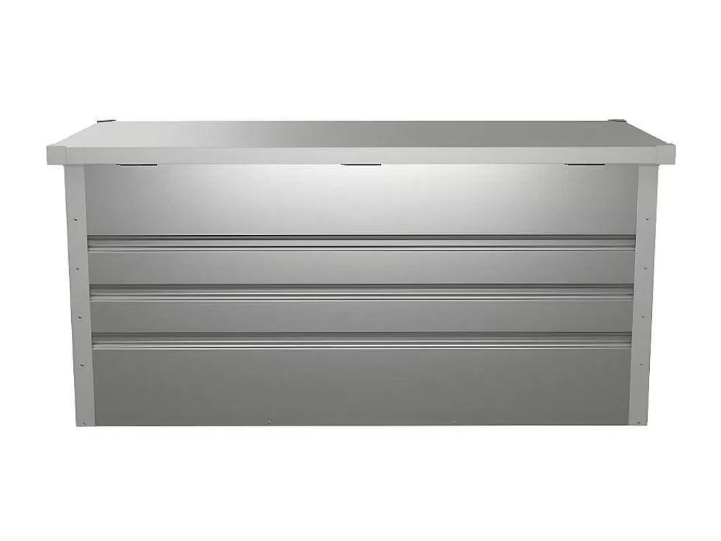 Armazenamento De Jardim*Vente-unique Arca De Arrumação De Jardim Em Aco Galvanizado Cinza De Volume 400 L - Tomaso