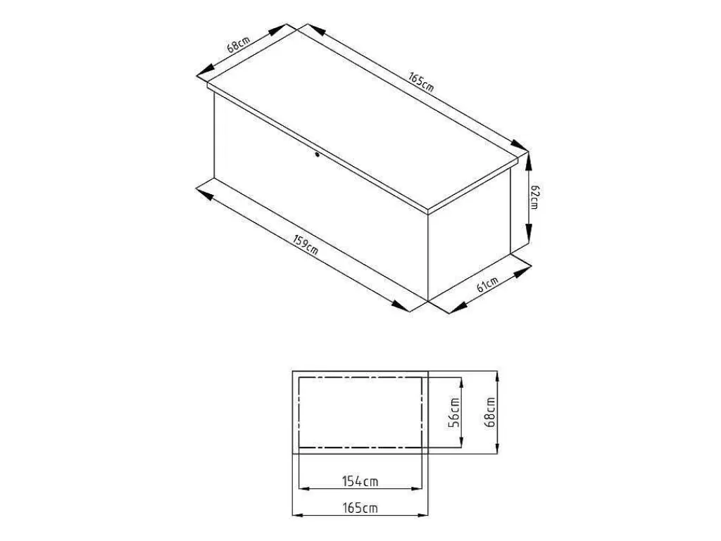 Armazenamento De Jardim*Vente-unique Arca De Arrumação De Jardim Em Aco Galvanizado Cinza De Volume 582 L - Tomaso
