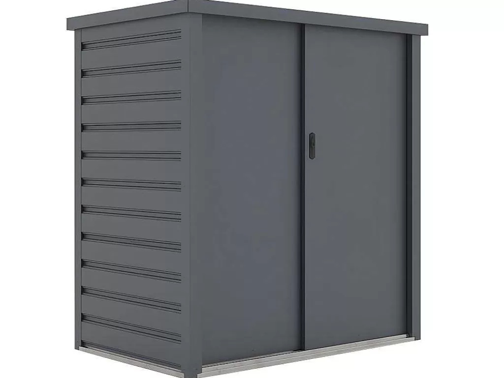 Armazenamento De Jardim*Vente-unique Armário De Arrumação De Jardim Em Aco Galvanizado Cinza De 1,31 M E C125 X L80 X A131 Cm - Reivax