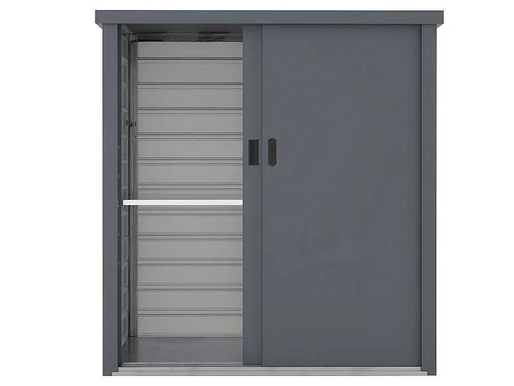 Armazenamento De Jardim*Vente-unique Armário De Arrumação De Jardim Em Aco Galvanizado Cinza De 1,31 M E C125 X L80 X A131 Cm - Reivax