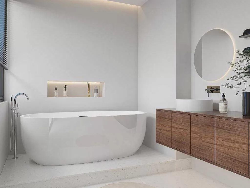 Banheira De Pousar*Shower & Design Banheira Autonoma Disponivel Em Branco - 238 L - 170*80*58 Cm - Nica
