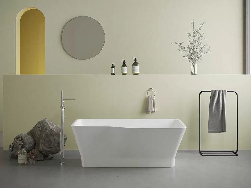 Banheira De Pousar*Shower & Design Banheira Clássica Assimetrica 265 L, 170 X 80 X 58 Cm, Acrilico Branco - Scriba