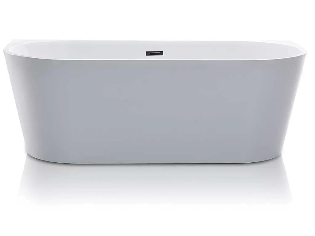 Banheira De Pousar E Encostar*Shower & Design Banheira Clássica De 200 L Dimensoes 150X75X58 Cm Cor Branca - Divina