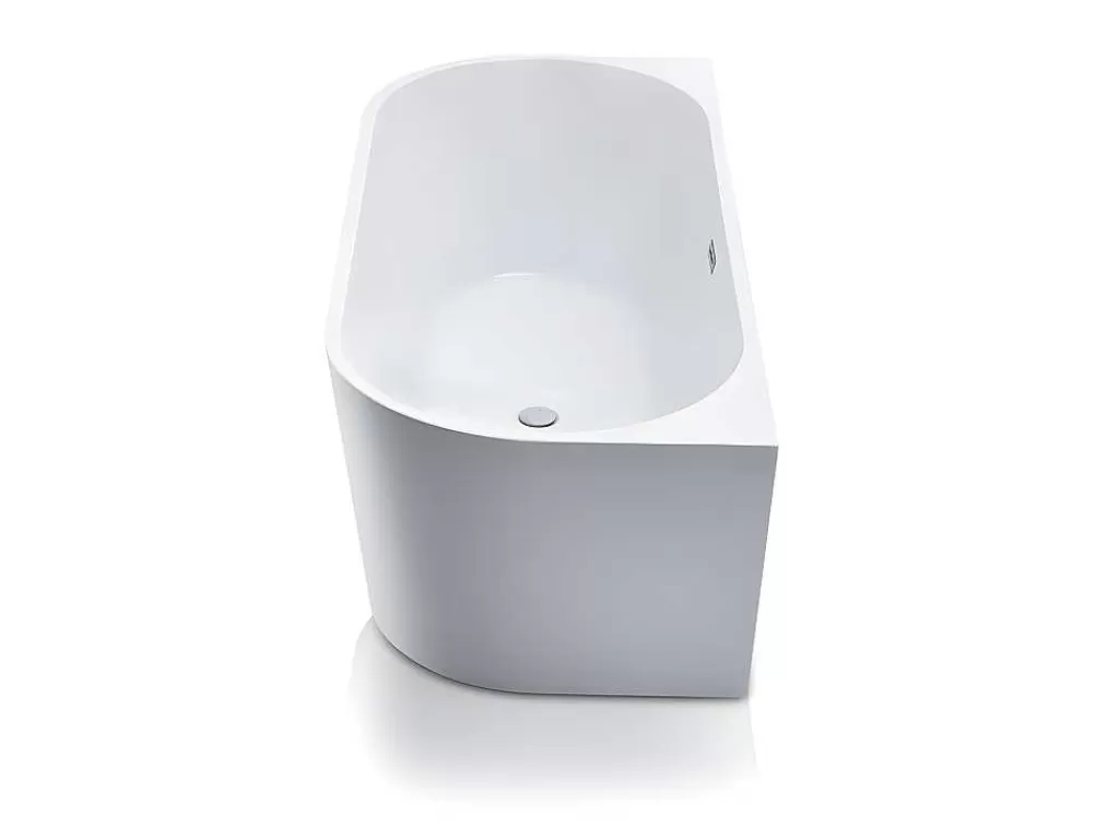 Banheira De Pousar E Encostar*Shower & Design Banheira Clássica De 200 L Dimensoes 150X75X58 Cm Cor Branca - Divina