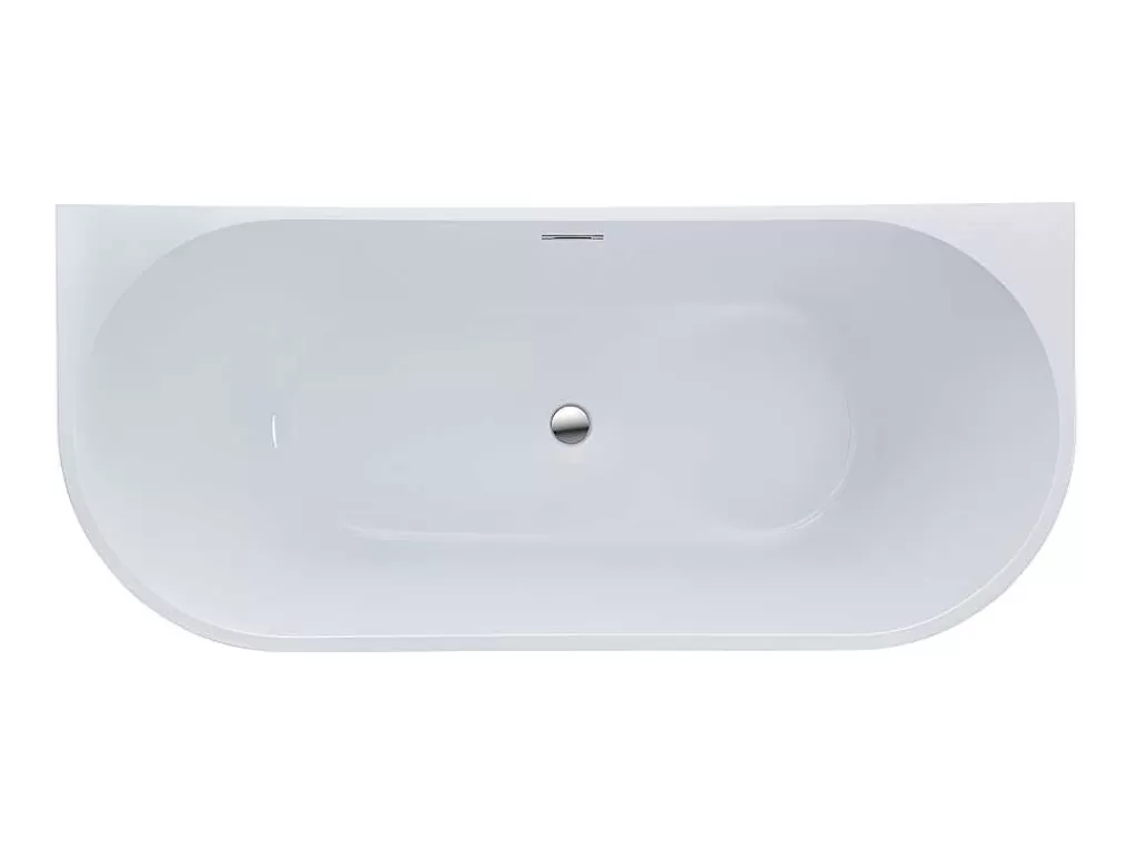 Banheira De Pousar E Encostar*Shower & Design Banheira Clássica De 200 L Dimensoes 150X75X58 Cm Cor Branca - Divina