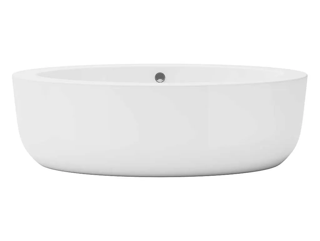 Banheira De Pousar*Shower & Design Banheira Clássica Oval 251 L, 185X90X58 Cm, Acrilico Branco - Marmati