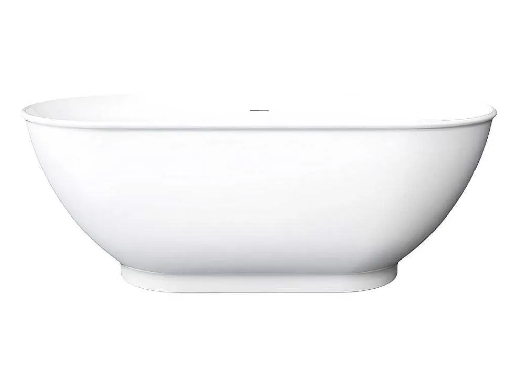 Banheira De Pousar*Shower & Design Banheira Clássica Oval De 240 L Dimensoes 170 X 75 X 60 Cm Cor Branco Em Acrilico - Mobula