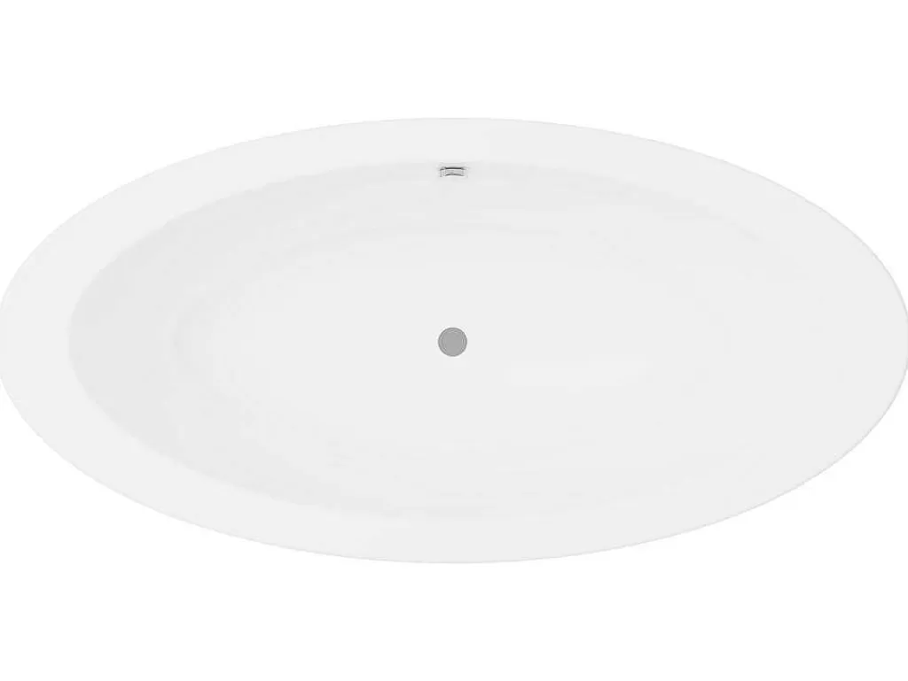 Banheira De Pousar*Shower & Design Banheira Clássica Oval De 251 L 185 X 90 X 50 Cm Preta Em Acrilico - Marmati