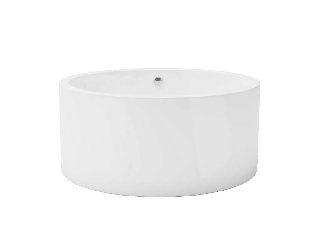 Banheira De Pousar*Shower & Design Banheira Clássica Redonda 165 L 130 X 130 X 58 Cm Branco Acrilico - Laguno