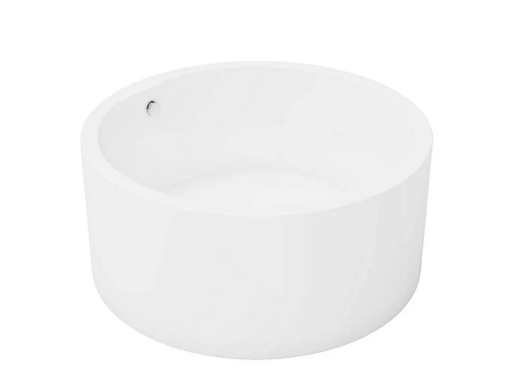 Banheira De Pousar*Shower & Design Banheira Clássica Redonda 165 L 130 X 130 X 58 Cm Branco Acrilico - Laguno