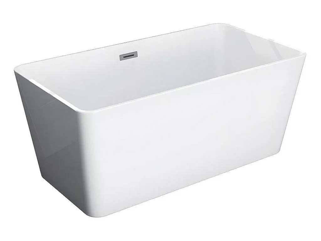 Banheira De Pousar*Shower & Design Banheira Clássica Retangular De 208 L Dimensoes 150 X 70 X 55 Cm Cor Branco Em Acrilico - Spicara