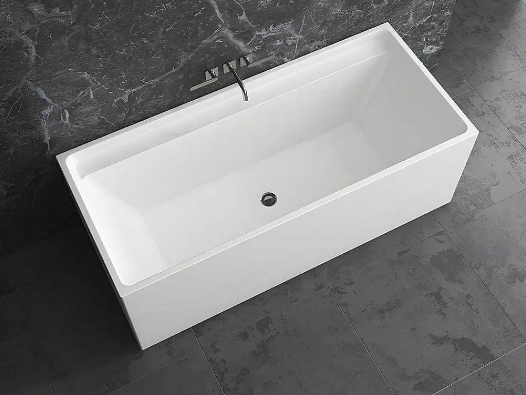Banheira De Pousar*Shower & Design Banheira Clássica Retangular De 232 L Dimensoes 150 X 75 X 60 Cm Cor Branco Em Acrilico - Aspius