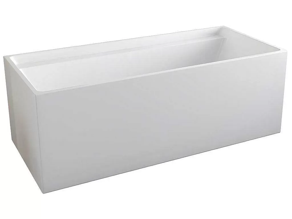 Banheira De Pousar*Shower & Design Banheira Clássica Retangular De 232 L Dimensoes 150 X 75 X 60 Cm Cor Branco Em Acrilico - Aspius