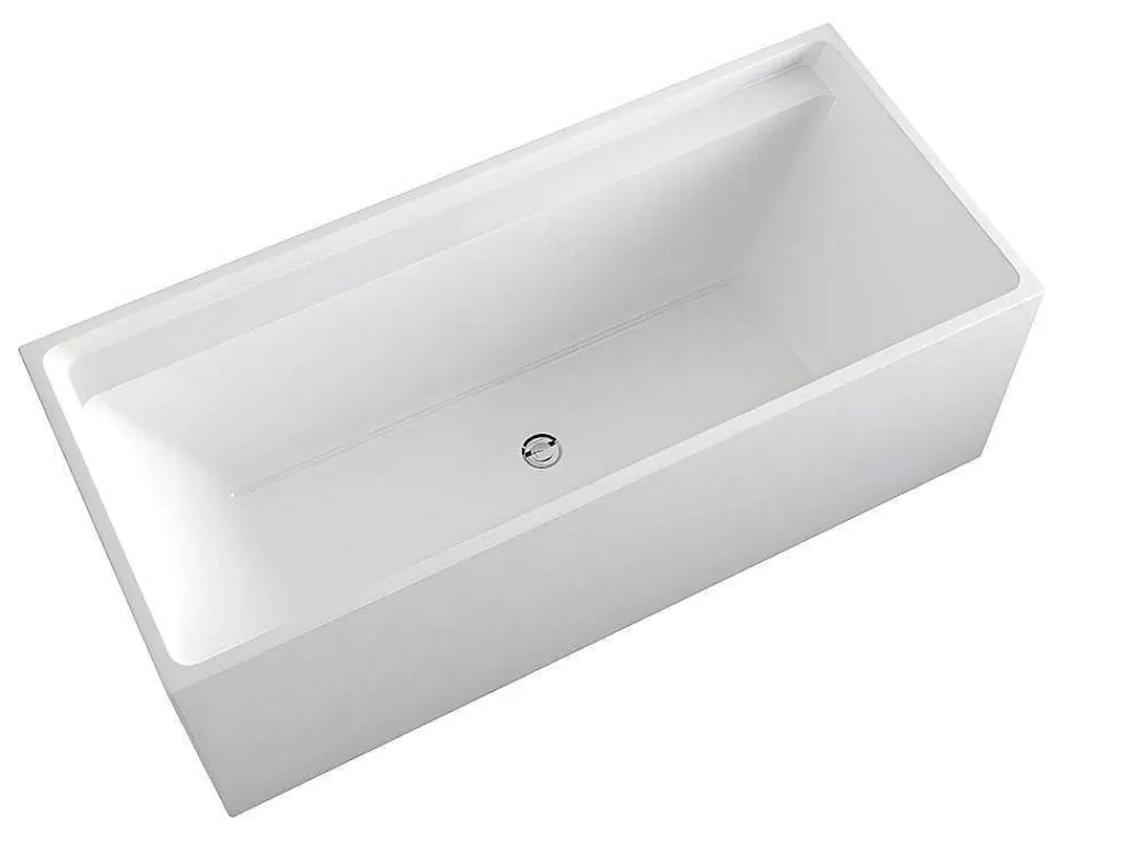 Banheira De Pousar*Shower & Design Banheira Clássica Retangular De 232 L Dimensoes 150 X 75 X 60 Cm Cor Branco Em Acrilico - Aspius
