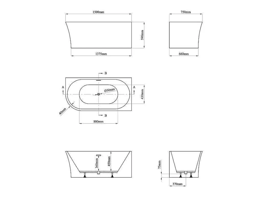 Promoções Casa De Banho & Bem-Estar*Shower & Design Banheira De Canto Direito De C 201 - 150 X 75 X 59 Cm Cor Branco Em Acrilico - Ponticola