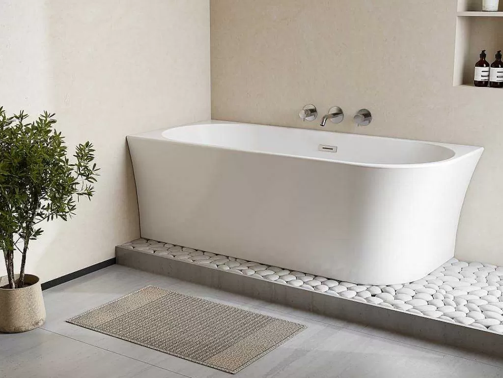 Banheira De Canto*Shower & Design Banheira De Canto Esquerdo De C 201 - 150 X 75 X 59 Cm Cor Branco Em Acrilico - Ponticola