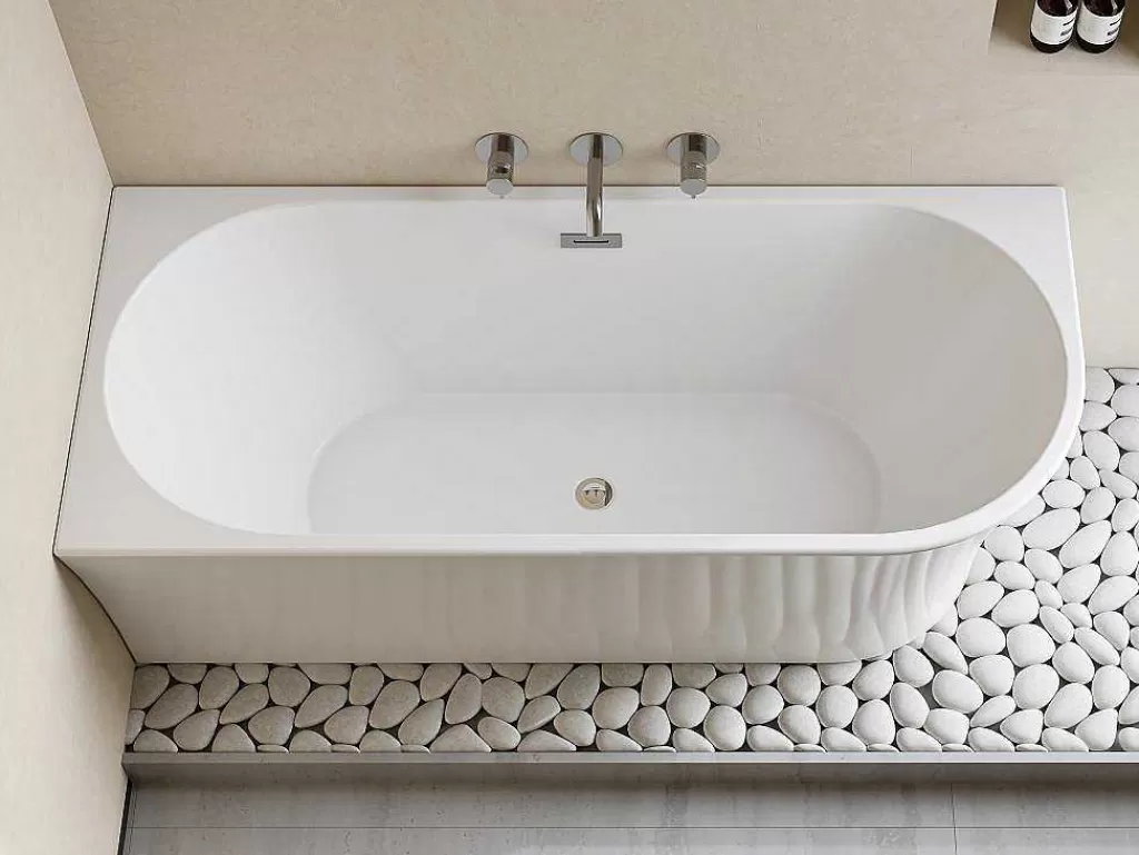Banheira De Canto*Shower & Design Banheira De Canto Esquerdo De C 201 - 150 X 75 X 59 Cm Cor Branco Em Acrilico - Ponticola