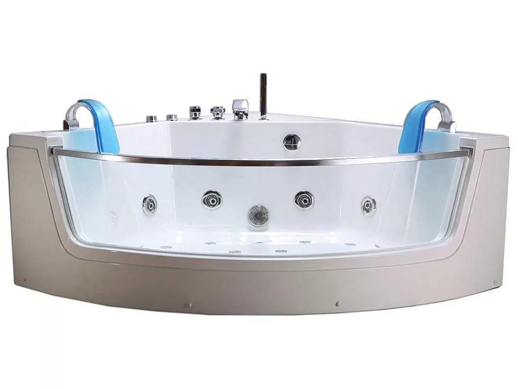 Banheira De Hidromassagem*ELITESHOPPING Banheira De Hidromassagem Branca 152 X 152 Cm Bomba Dupla 19 Jatos - Calliope