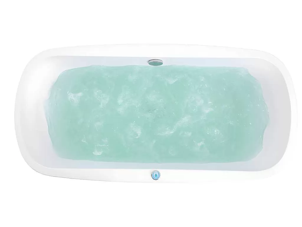 Banheira De Pousar*Shower & Design Banheira De Hidromassagem Com Leds Sirgao - 1 Péssoa - 155L - 75X150 Cm - Preta