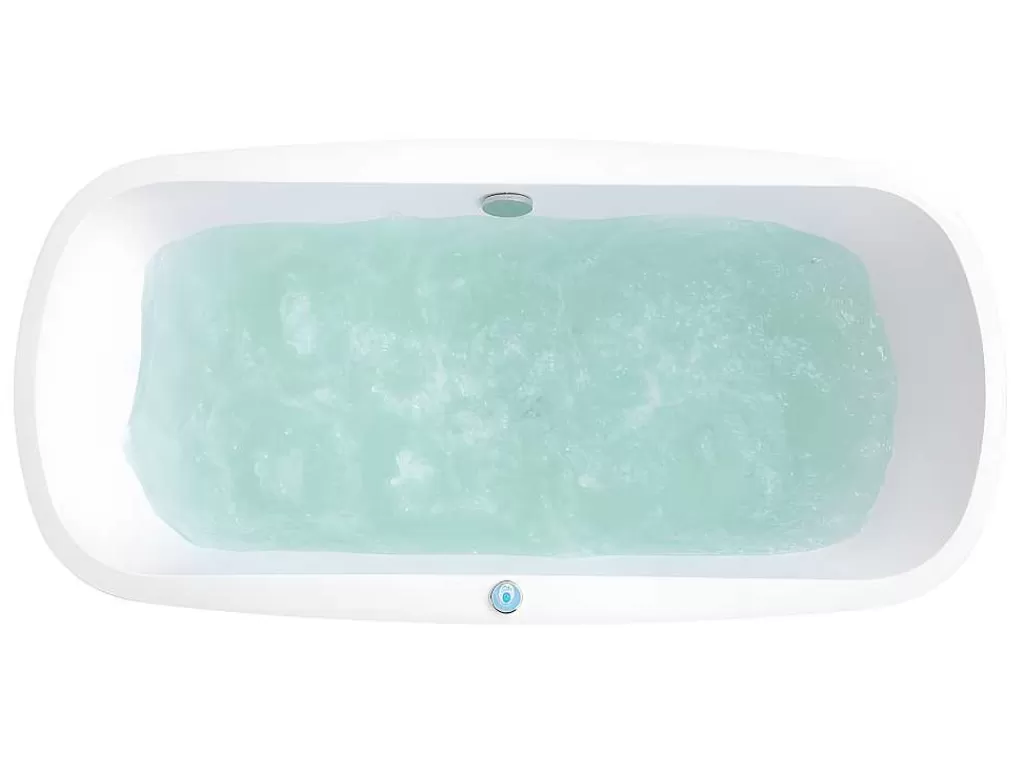 Banheira De Pousar*Shower & Design Banheira De Hidromassagem Com Leds Sirgao - 1 Péssoa - 155L - 75X150 Cm - Preta