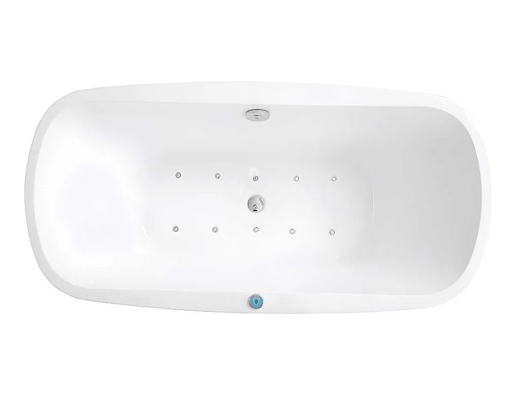 Banheira De Pousar*Shower & Design Banheira De Hidromassagem Com Leds Sirgao - 1 Péssoa - 155L - 75X150 Cm - Preta
