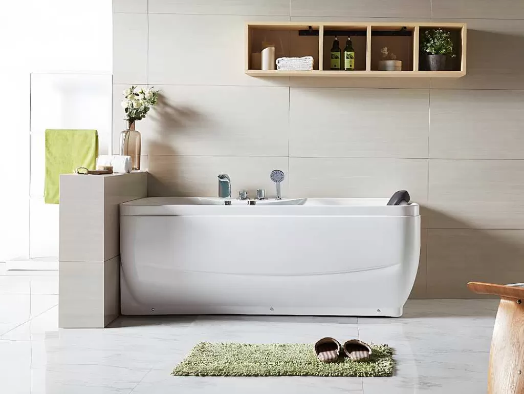 Banheira De Hidromassagem*Shower & Design Banheira De Hidromassagem Gavino - 1 Lugar - C140 - 75*150*A59 Cm - Canto Esquerdo