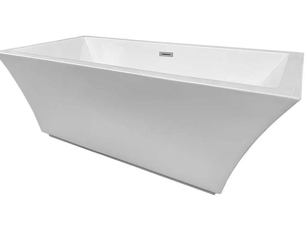 Banheira De Pousar*ELITESHOPPING Banheira Exenta Branca 170 X 80 Cm + Torneira - Heaven