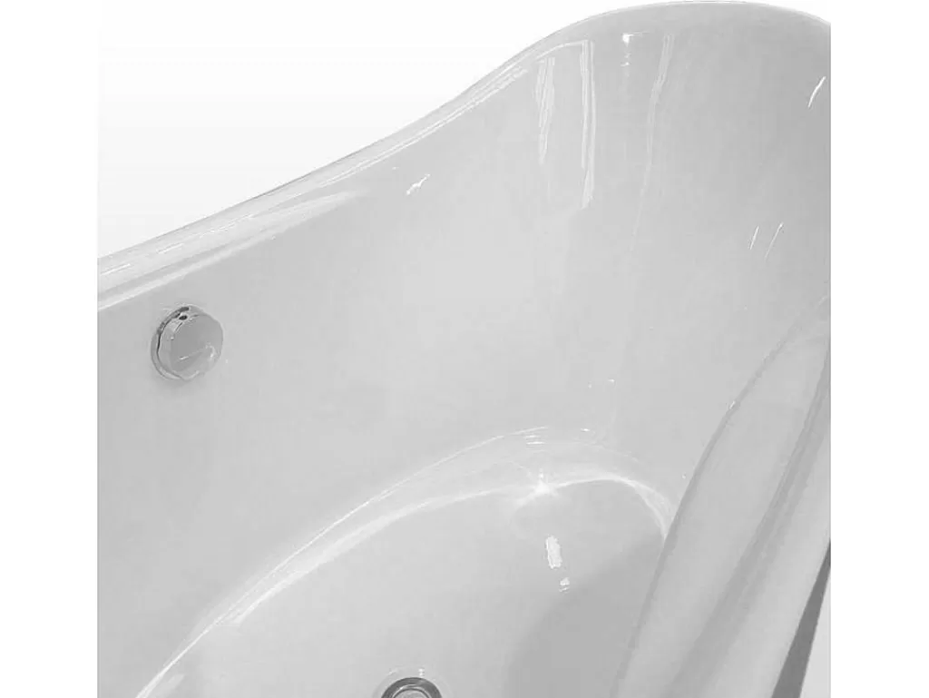 Banheira De Pousar*ELITESHOPPING Banheira Exenta Branca Moderna 172 X 72 Cm + Torneira - Joy