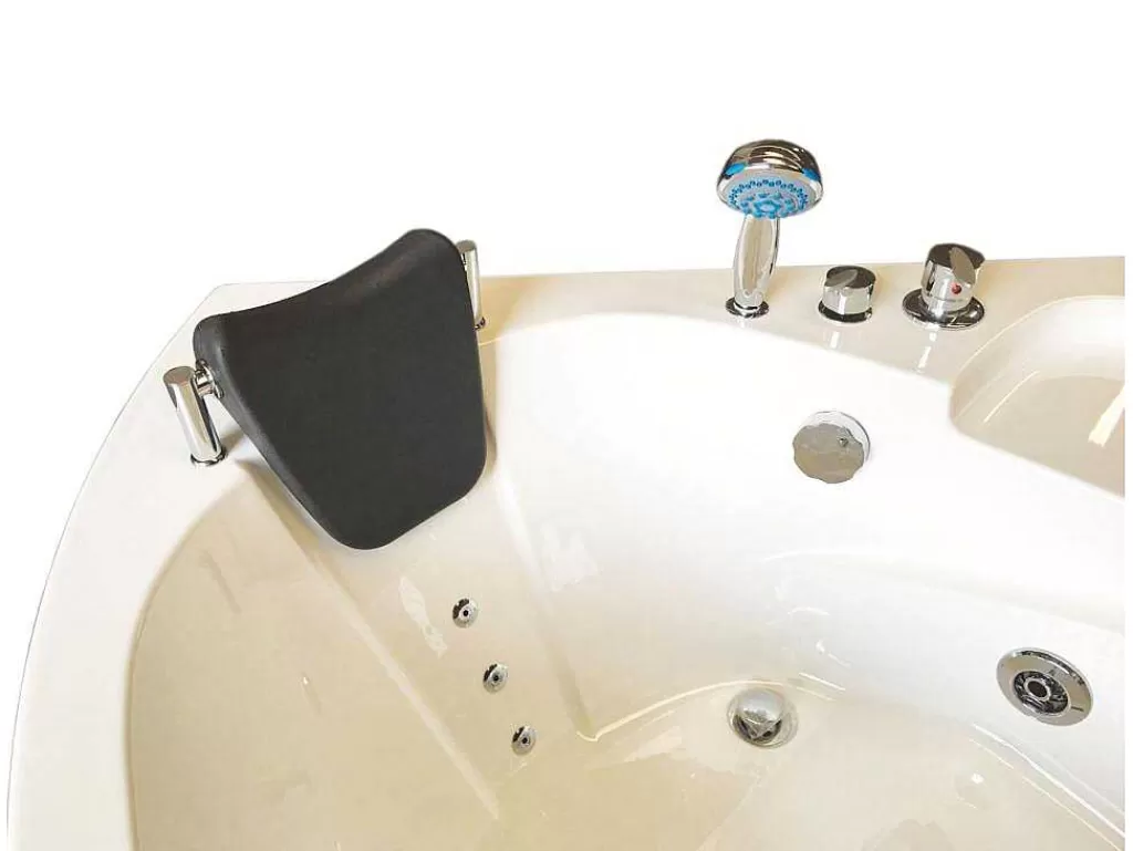 Banheira De Hidromassagem*ELITESHOPPING Banheira Hidromassagem Branca 135 X 135 Cm Para 2 Péssoas 9 Jatos - Briony