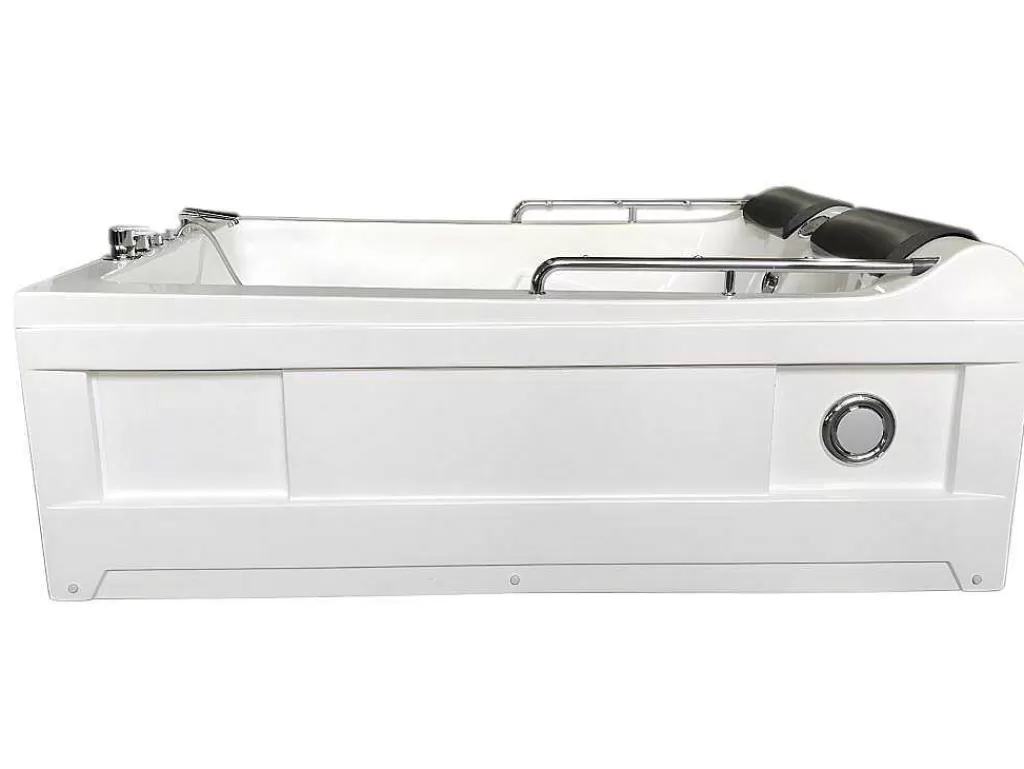 Banheira De Hidromassagem*ELITESHOPPING Banheira Hidromassagem Branca 175 X 132 Cm Cromoterapia 14 Jatos - Calla