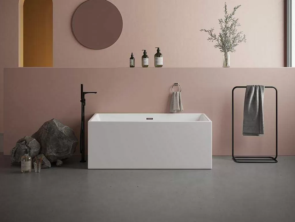 Promoções Casa De Banho & Bem-Estar*Shower & Design Banheira SemiClássica Retangular 202 L 150X75X58 Cm Branca Acrilica - Pikaia