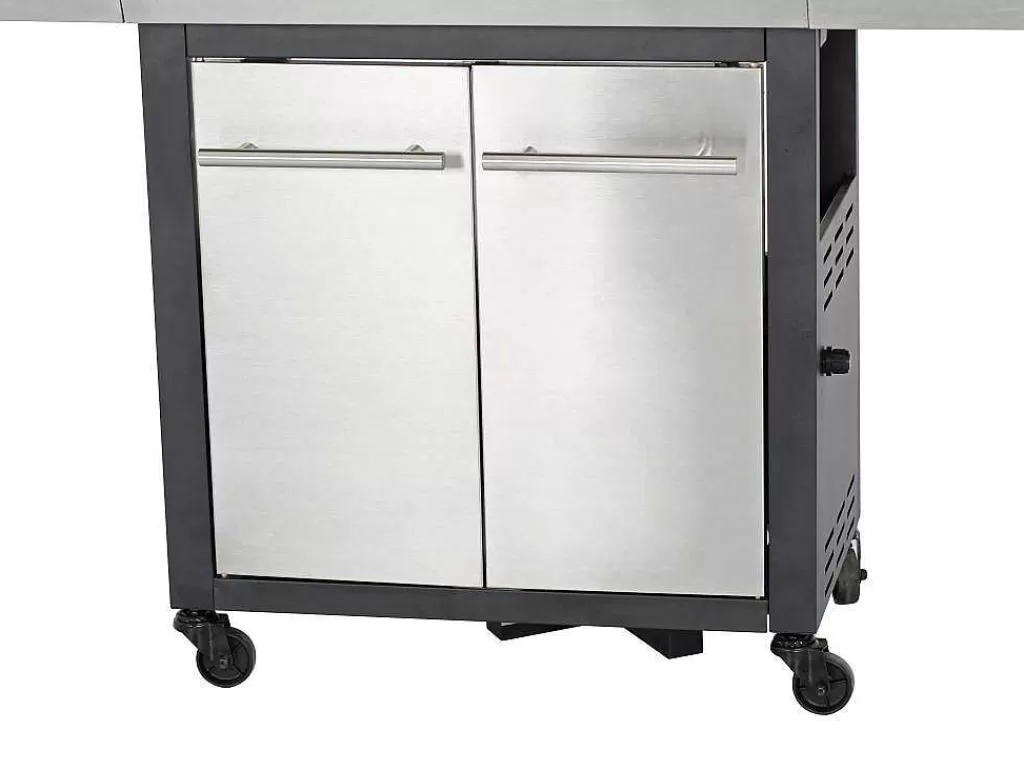 Barbecue, Braseiro De Jardim, Plancha*Vente-unique Barbecue A Gas Com 4 Bicos, 1 Fogao Lateral E 1 Assador 148X56X121 Cm - Roasty