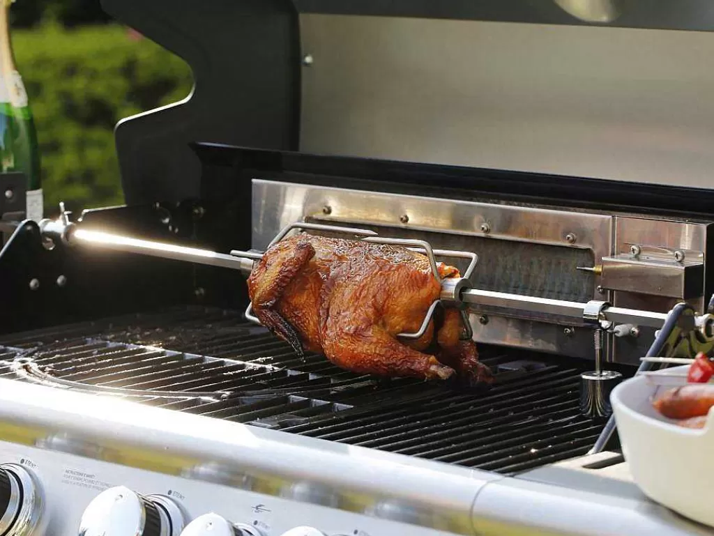Barbecue, Braseiro De Jardim, Plancha*Vente-unique Barbecue A Gas Com 4 Bicos, 1 Fogao Lateral E 1 Assador 148X56X121 Cm - Roasty