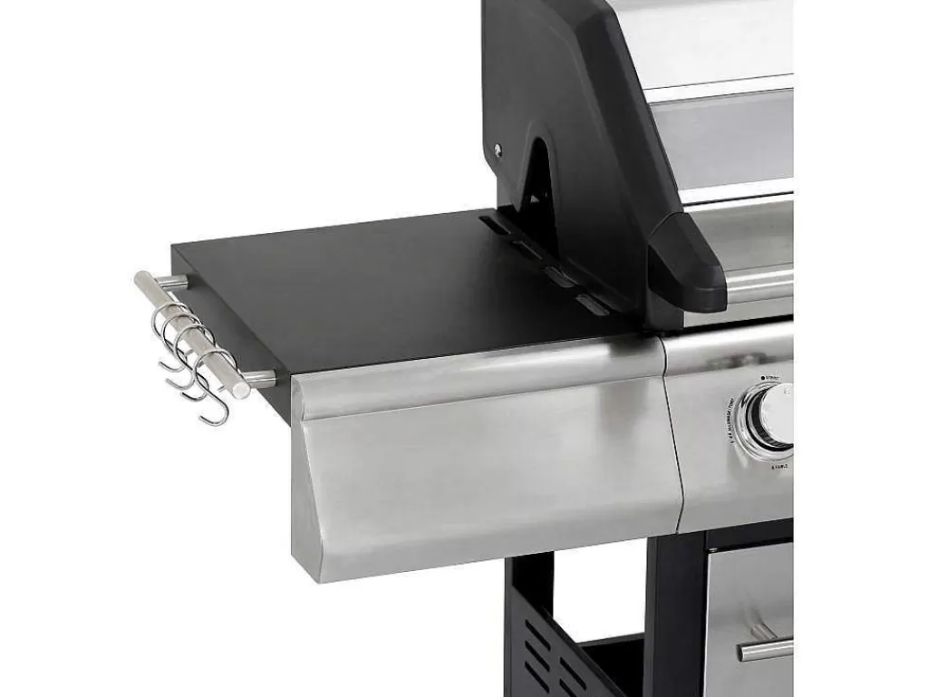 Barbecue, Braseiro De Jardim, Plancha*Vente-unique Barbecue A Gas Com 4 Bicos, 1 Fogao Lateral E 1 Assador 148X56X121 Cm - Roasty