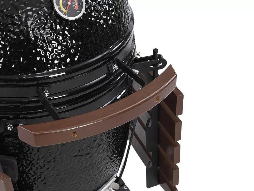 Barbecue, Braseiro De Jardim, Plancha*Vente-unique Barbecue Kamado A Carvao Em Ceramica E Bambu 45 X 63 X 105 Cm - Izaki